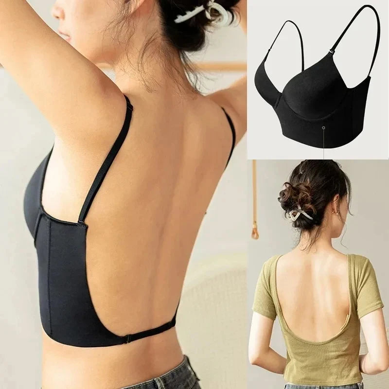 Invisible BH Deep U Plunge BH för rygglös topp eller klänningar
