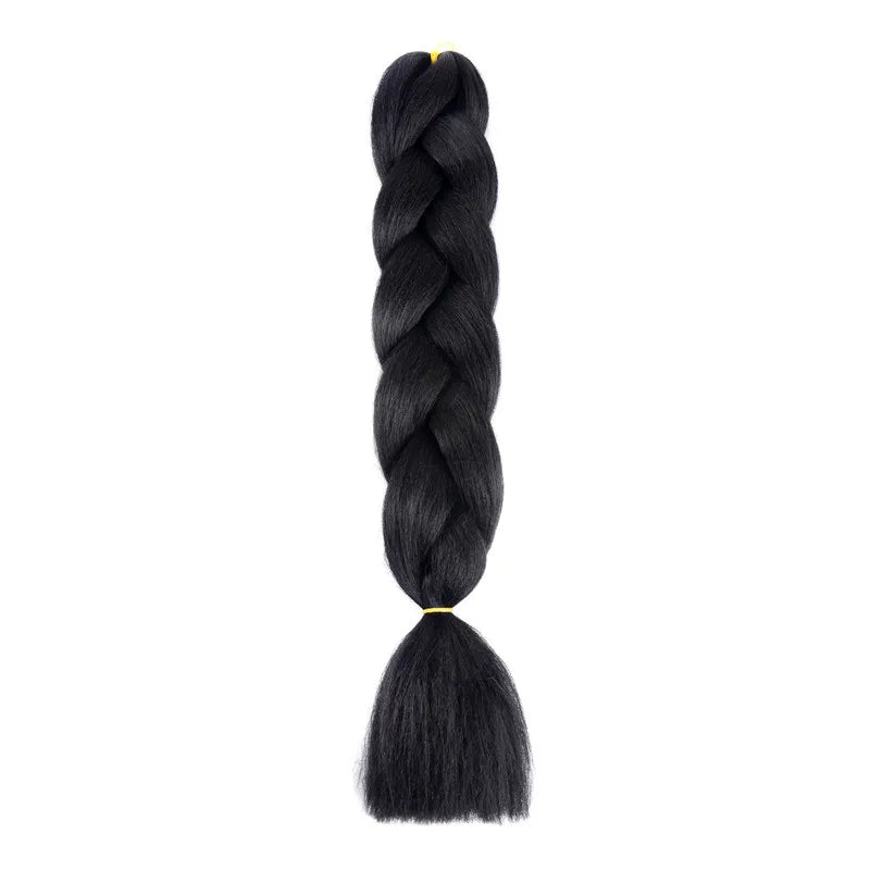 Syntetisk 1st 24 tum 100g Flätning Hårbox Flätor Färgglad Twist Flätning Hårförlängningar Syntetisk Virkad Flätning - 24 Timmar Deals