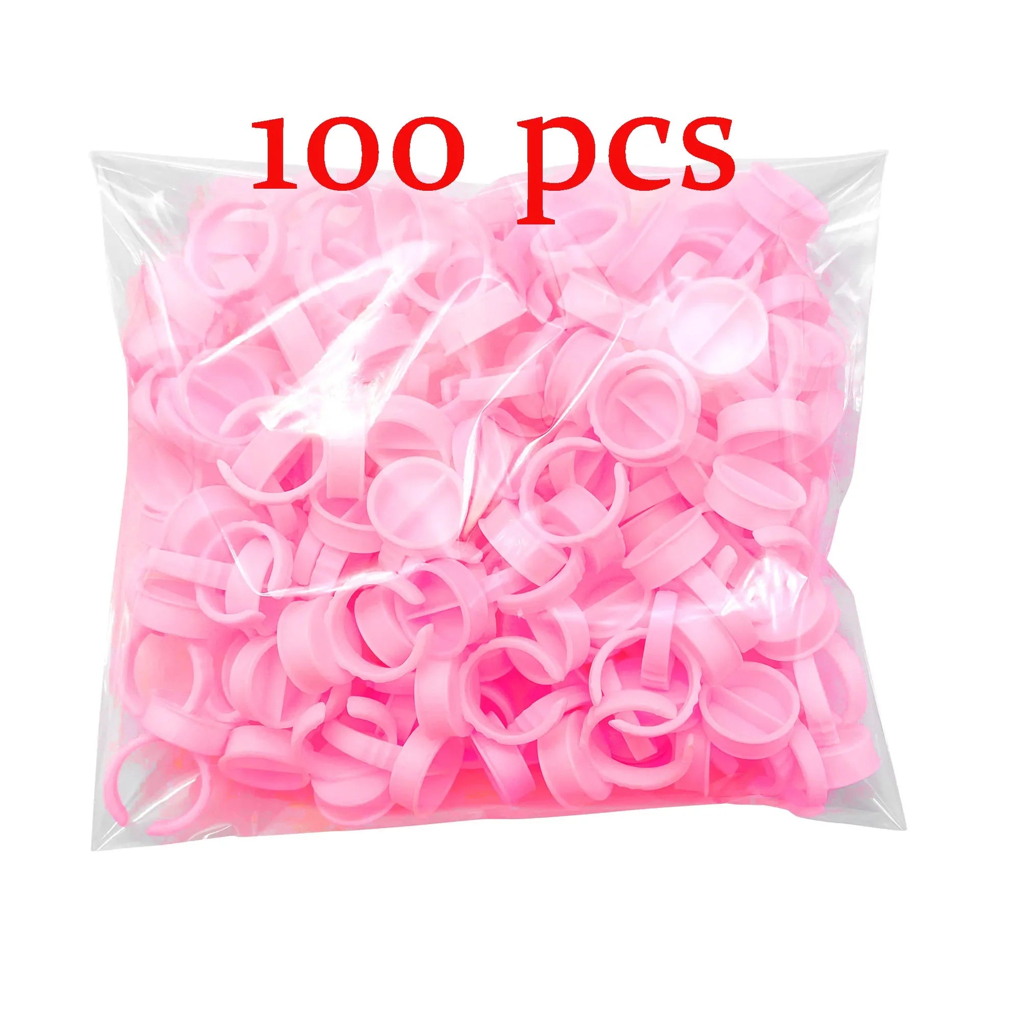 50/100 st Engångs ögonfranslim Cup Ringar Hållare Behållare Tatuering Pigment Ögonfransförlängningsverktyg Lash Supplies - 24 Timmar Deals