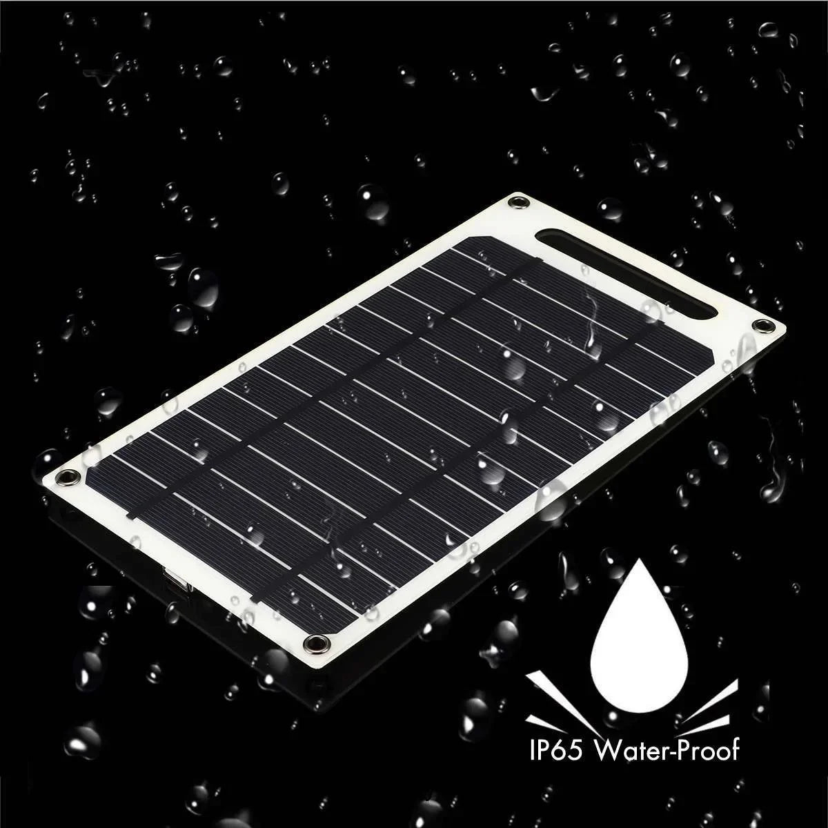 30W Solpanel Med USB Vattentät Utomhusvandring och Camping Bärbart Batteri Mobiltelefon Laddningsbank Laddningspanel 6,8V - 24 Timmar Deals