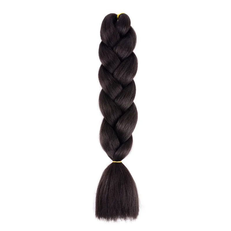 Syntetisk 1st 24 tum 100g Flätning Hårbox Flätor Färgglad Twist Flätning Hårförlängningar Syntetisk Virkad Flätning - 24 Timmar Deals