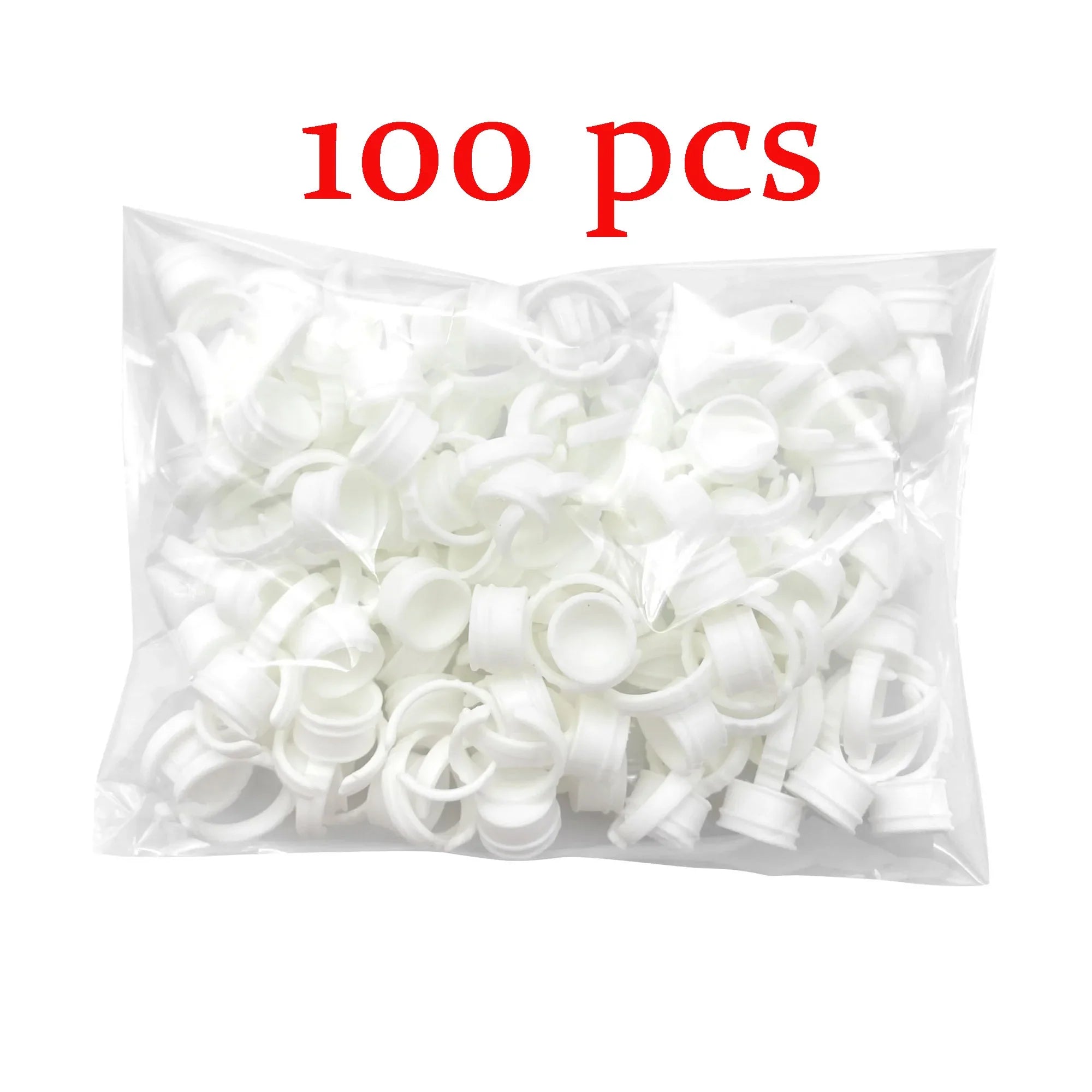 50/100 st Engångs ögonfranslim Cup Ringar Hållare Behållare Tatuering Pigment Ögonfransförlängningsverktyg Lash Supplies - 24 Timmar Deals