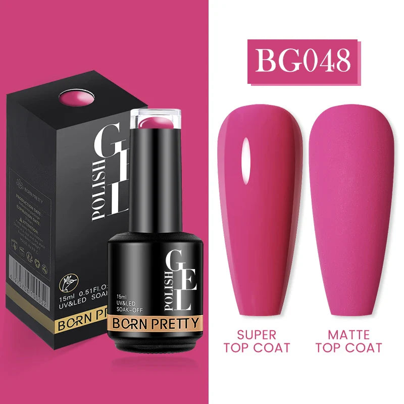 15ml Soak Off UV LED Gel Nail Polish Hybrid Varnish Nail Art Manicure 114 Colors Semi-Permanent Base Top Coat - 24 Timmar Deals