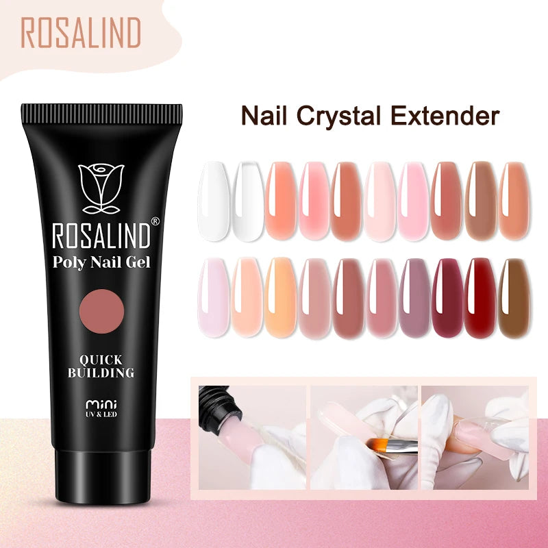 Jelly Poly Nail Gel Snabbförlängning av Crystal Gel Akryl Flytande Nail Art Hybridlack UV/LED - 24 Timmar Deals