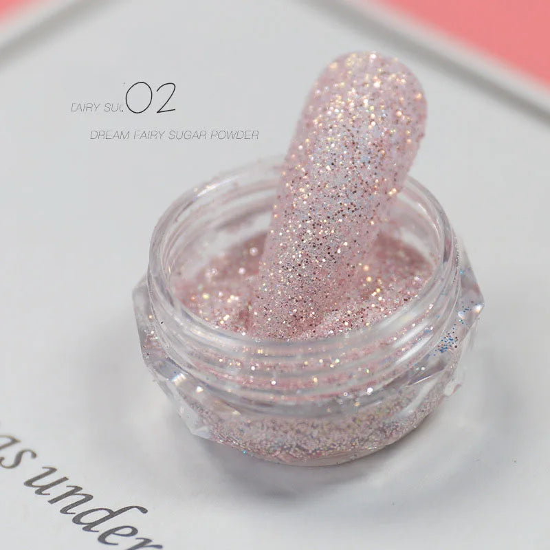 Holographic Nail Powder Net-2g Chrome Laser Mirror Glitter - 24 Timmar Deals