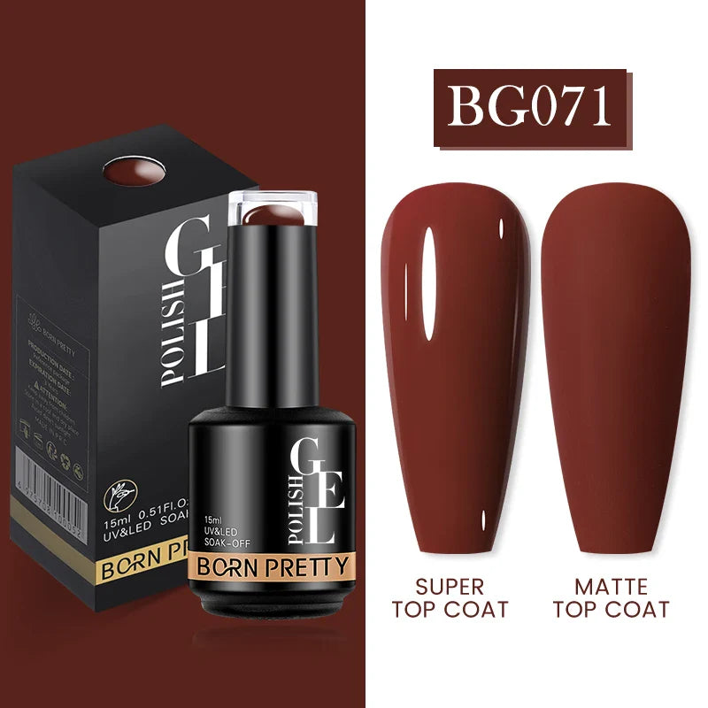 15ml Soak Off UV LED Gel Nail Polish Hybrid Varnish Nail Art Manicure 114 Colors Semi-Permanent Base Top Coat - 24 Timmar Deals