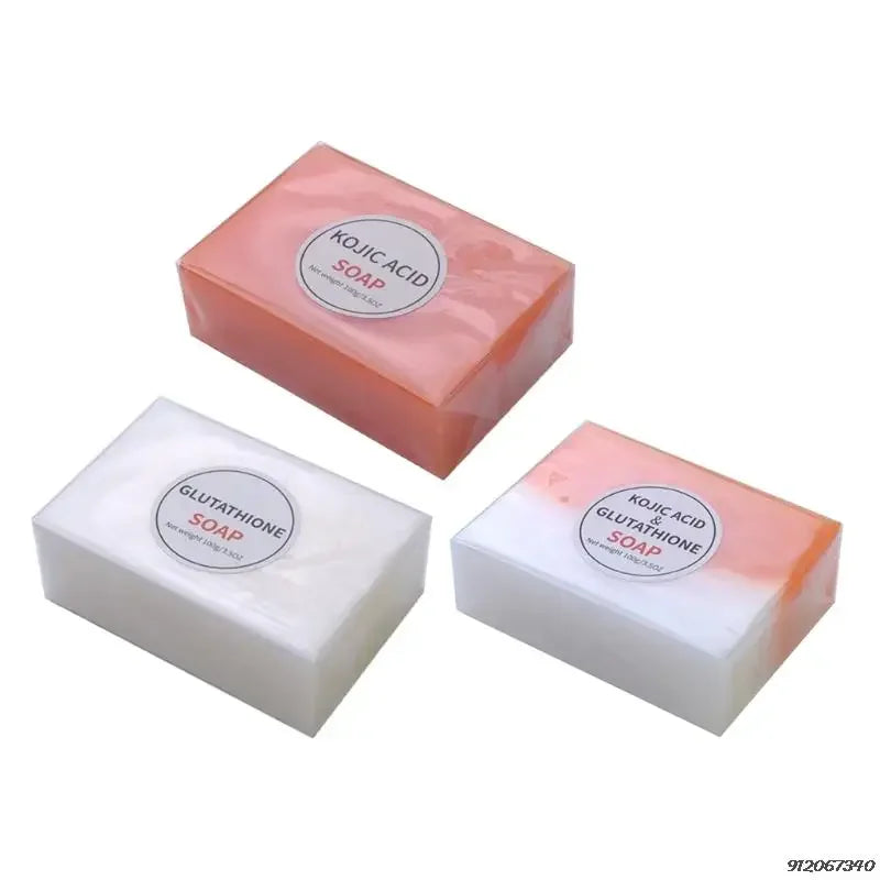 Kojic Acid Soap 3pcs Pack  Dark Black Skin Lightening Soap Hand Made Glutathione Soap Skin Bleaching & Brightening - 24 Timmar Deals