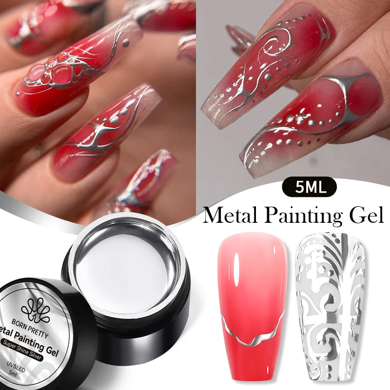 BORN PRETTY Painting Drawing Gel Soak Off 5g - 24 Timmar Deals