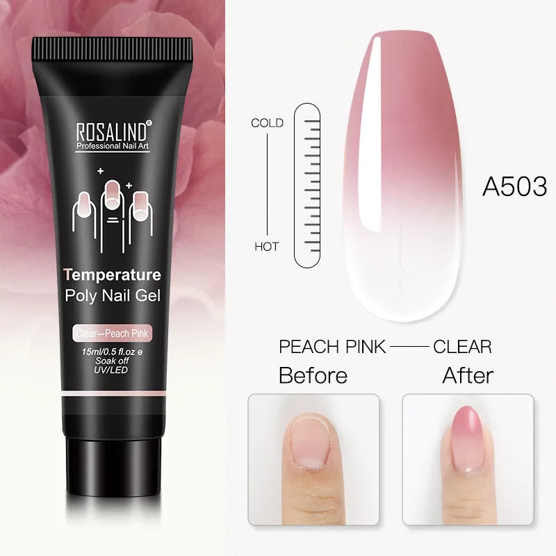 15 ml Poly Nagelgel härdad med UV/LED-lampa - 24 Timmar Deals