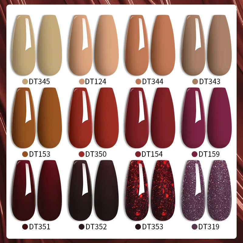7ml Brown Series Gellack Höstkaffe Färg - 24 Timmar Deals