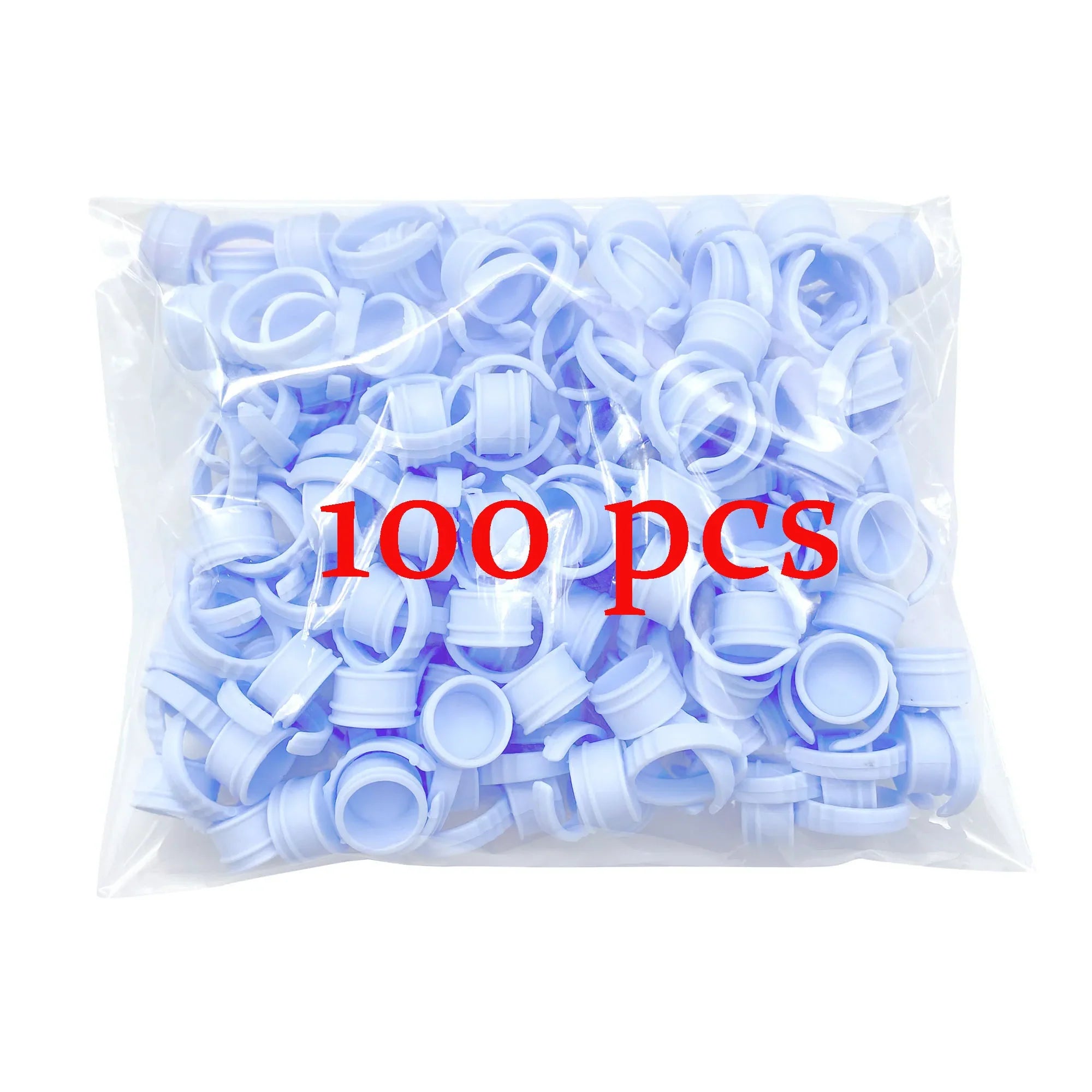 50/100 st Engångs ögonfranslim Cup Ringar Hållare Behållare Tatuering Pigment Ögonfransförlängningsverktyg Lash Supplies - 24 Timmar Deals