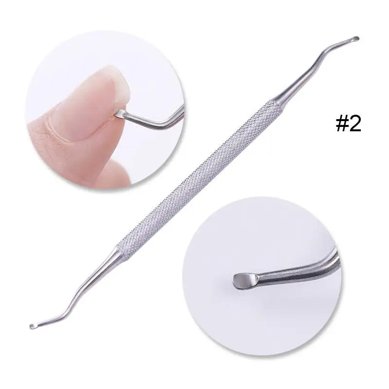 1 st Dubbelände rostfritt stål nagelbandstryckare - 24 Timmar Deals