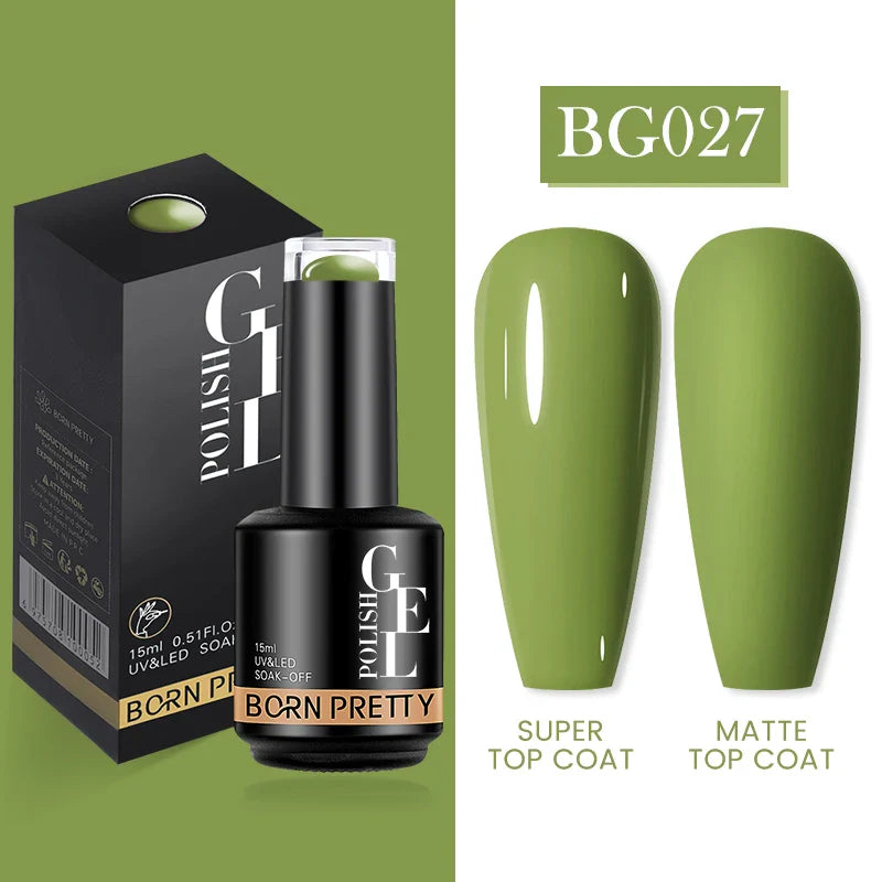 15ml Soak Off UV LED Gel Nail Polish Hybrid Varnish Nail Art Manicure 114 Colors Semi-Permanent Base Top Coat - 24 Timmar Deals