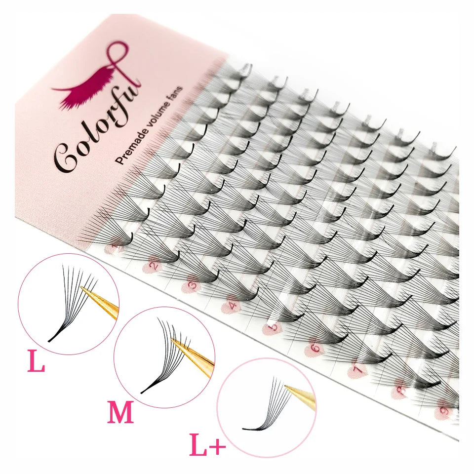 5D L L+ M Curl Premade Eyelash Extension curl Russian Volume Faux Mink Soft - 24 Timmar Deals