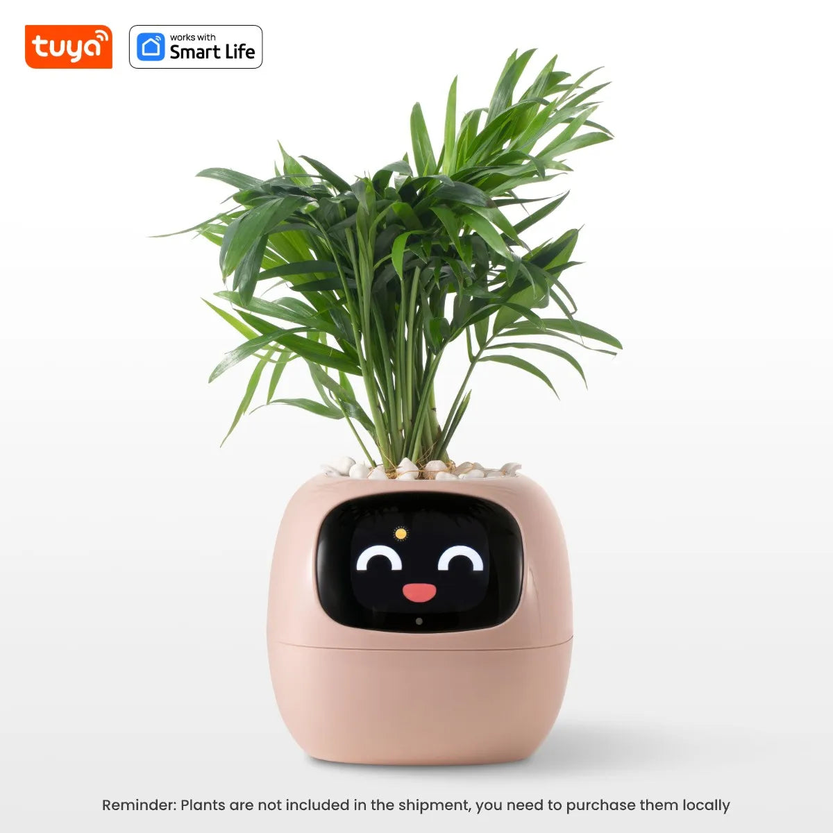 Tuya Ivy Smart Planter, Oändligt roligt över 49 rika uttryck, 7 smarta sensorer, AI-chips gör att odla växter enkelt och roligt - 24 Timmar Deals