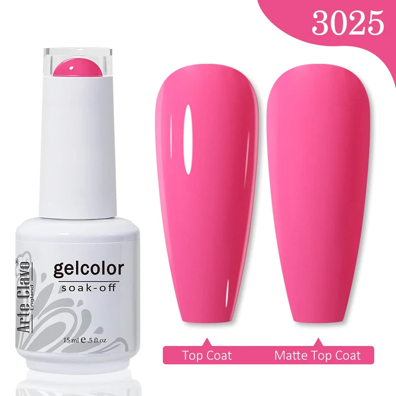 Pink Series Gellack 15ml Soak Off UV LED - 24 Timmar Deals