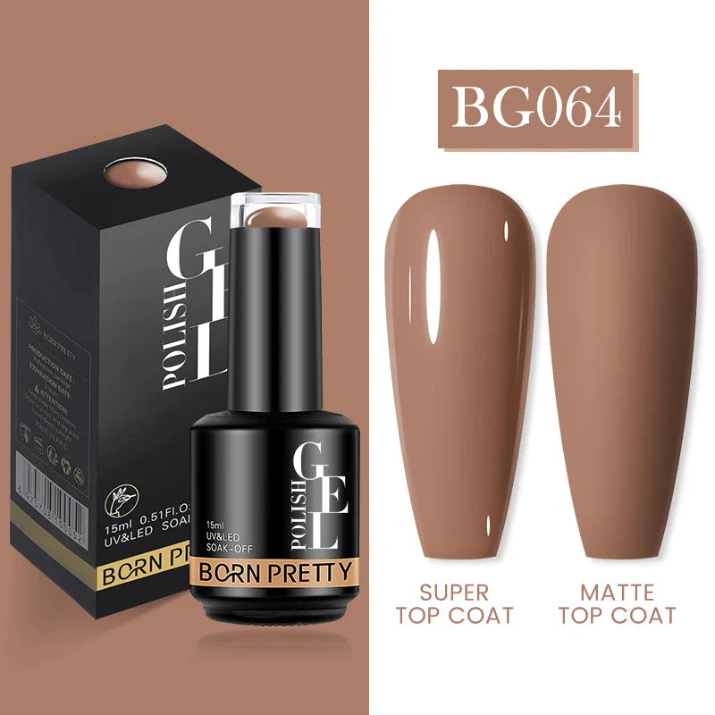 15ml Soak Off UV LED Gel Nail Polish Hybrid Varnish Nail Art Manicure 114 Colors Semi-Permanent Base Top Coat - 24 Timmar Deals