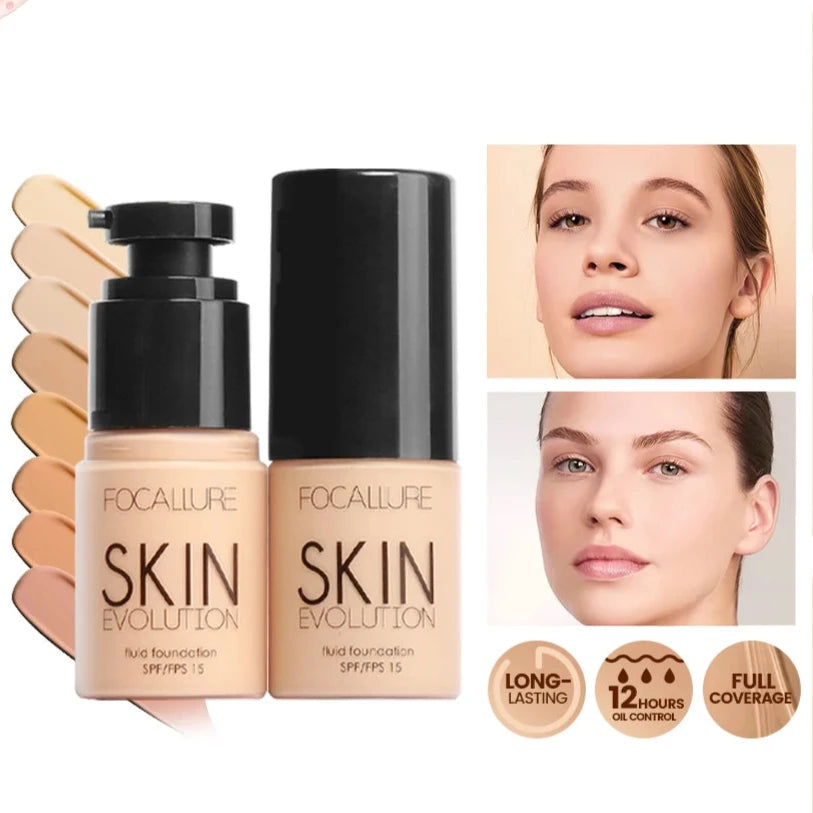 Waterproof Matte Face Liquid Foundation Full Coverage Concealer - 24 Timmar Deals