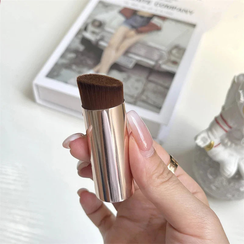 1 st Portabel Foundation Brush Bevel Top för flytande kräm och pulver konturblandning Concealer Ansiktsborste - 24 Timmar Deals