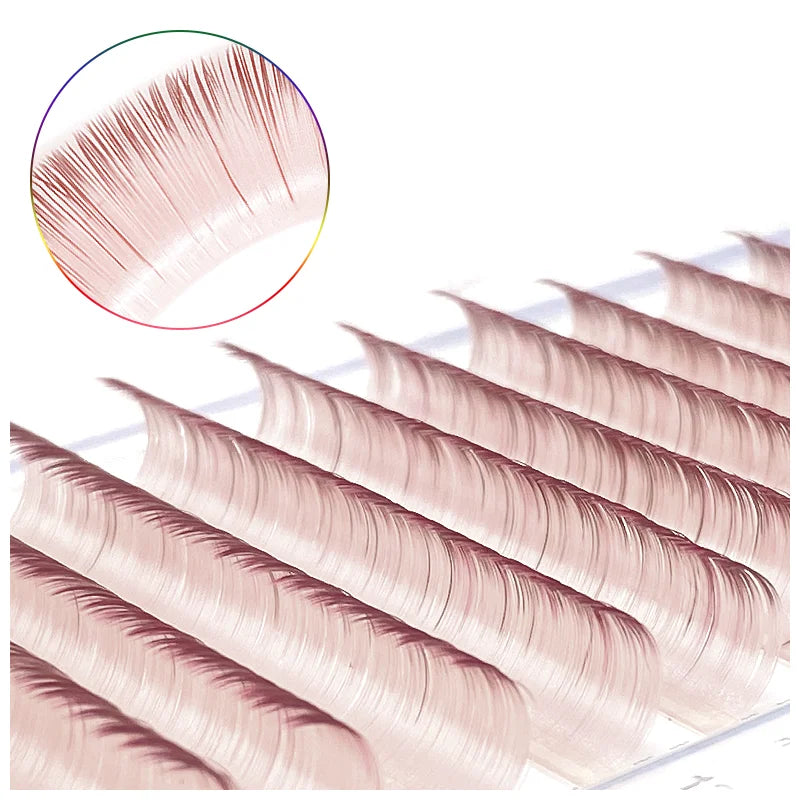Mix Color Lashes Soft Natural Synthetic Mink Rainbow Colored Eyelash C/D Curl Eyelashes Extensions Eye Makeup - 24 Timmar Deals