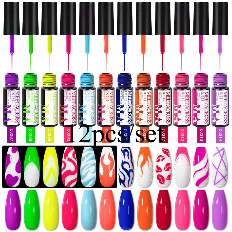 12st Line Gel Polish Set - 24 Timmar Deals