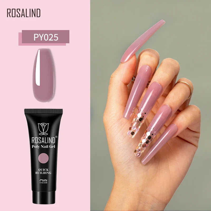 15/30 ml Poly Nail Gel Semi Permanent Akryl Extension Crystal Nail Art Fast Builder Hybrid Lack UV Poly Nagellack - 24 Timmar Deals