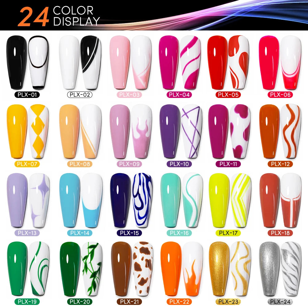 Liner Nails Art Gel Polish Set 24 färger - 24 Timmar Deals