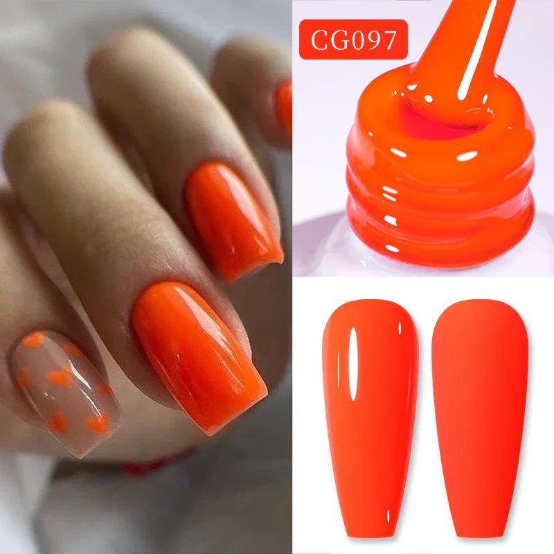 Neonfärg Gel Nagellack 10ml Fluorescerande Nagelgel Orange Gul Grön Lila Varnis Semipermanent Trendig Sommar - 24 Timmar Deals
