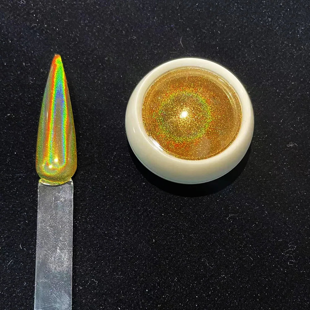 Holographic Nail Powder Net-2g Chrome Laser Mirror Glitter - 24 Timmar Deals