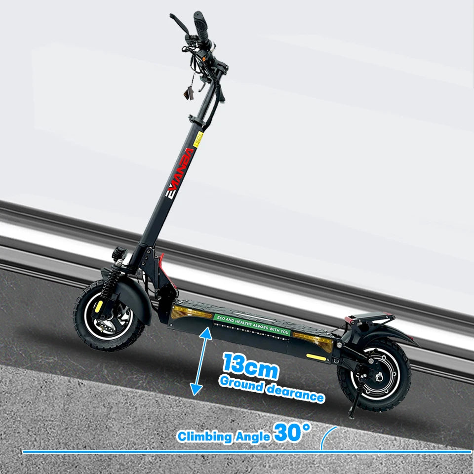 El Scooter 800W 48V Powerful 10 Inch Off-road Däck Max hastighet 45-55km/H Vikbar - 24 Timmar Deals
