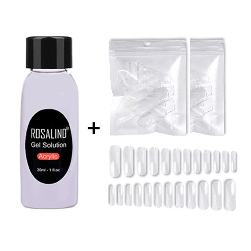 Poly Nagelgel Akrylförlängning Kristall Nagelkonst Hybridlack Sliplösning Poly Nagellack Semipermanent 15/30ml - 24 Timmar Deals