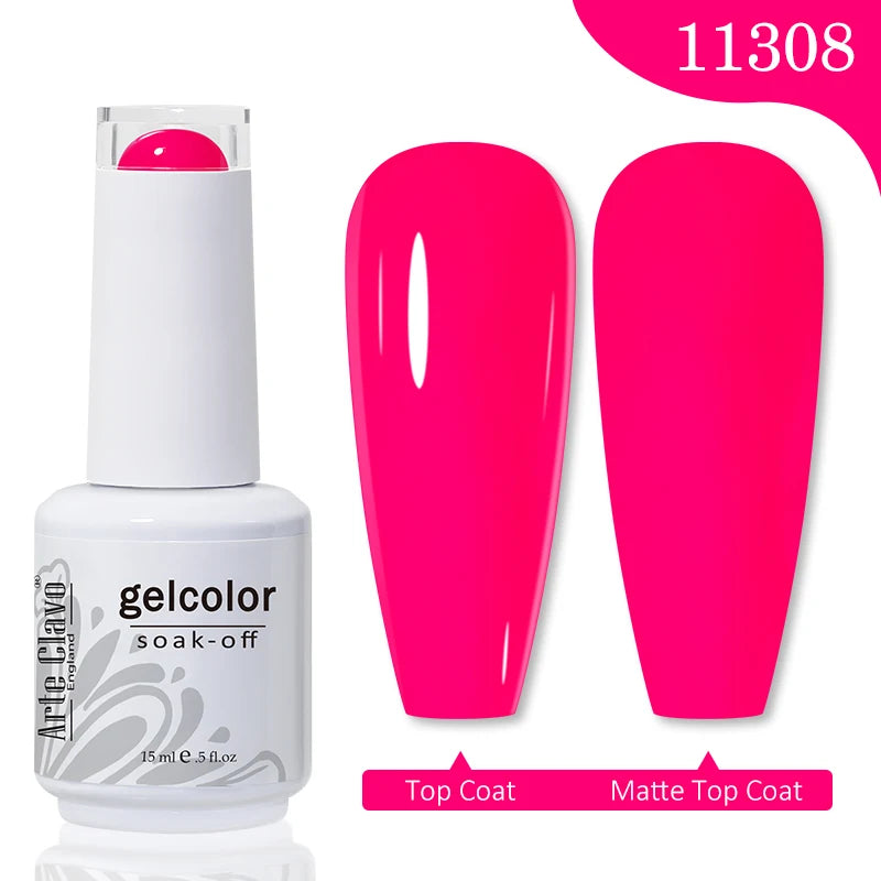 Pink Series Gellack 15ml Soak Off UV LED - 24 Timmar Deals