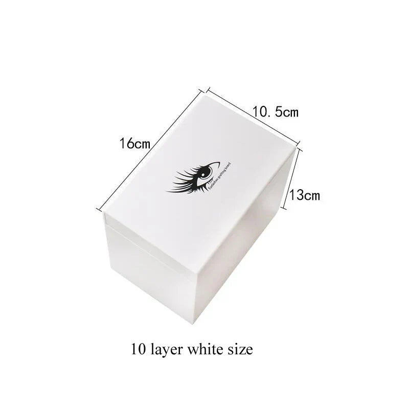 10/5 lager lösögonfransförvaringslåda Akryl Makeup Organizer - 24 Timmar Deals