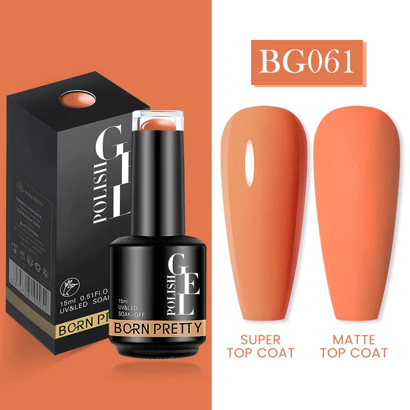 15ml Soak Off UV LED Gel Nail Polish Hybrid Varnish Nail Art Manicure 114 Colors Semi-Permanent Base Top Coat - 24 Timmar Deals