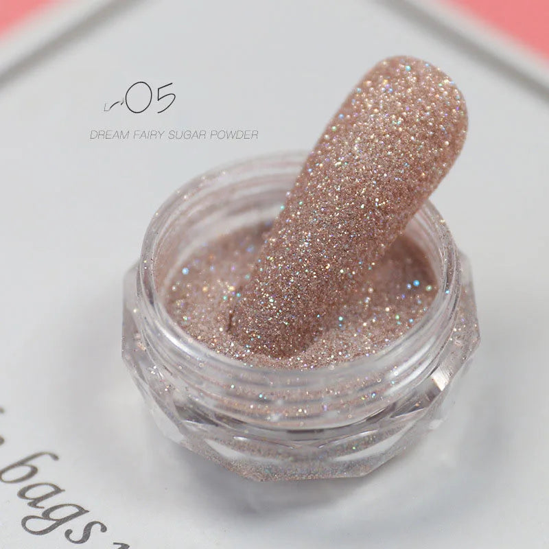 Holographic Nail Powder Net-2g Chrome Laser Mirror Glitter - 24 Timmar Deals