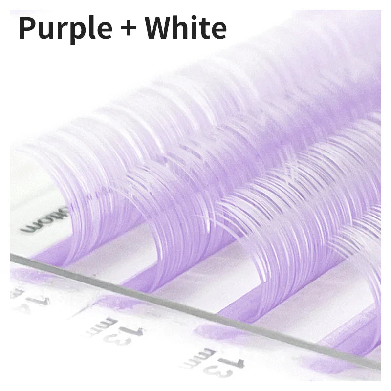 Ombre Color Eyelash Extension Individual Mink Colored Lashes False Gradient Eyelashes Professional Salon Makeup tools - 24 Timmar Deals