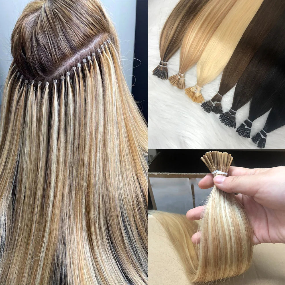I Tip Microlink Human Hair Extensions 50st/pack - 24 Timmar Deals