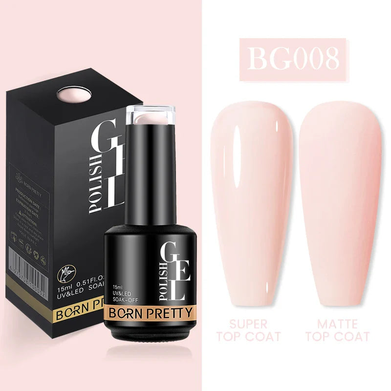 15ml Soak Off UV LED Gel Nail Polish Hybrid Varnish Nail Art Manicure 114 Colors Semi-Permanent Base Top Coat - 24 Timmar Deals