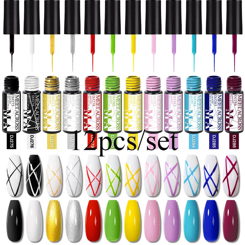 12st Line Gel Polish Set - 24 Timmar Deals
