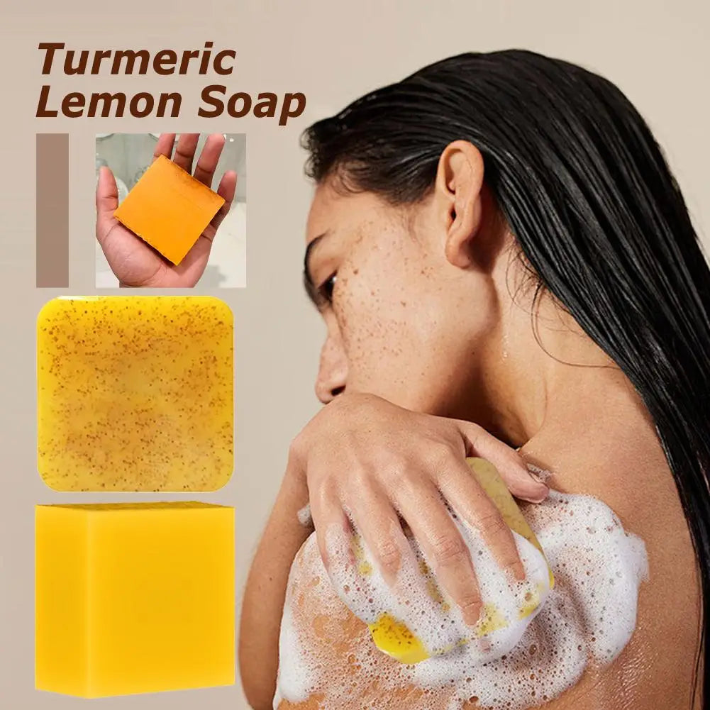 Turmeric Lemon Kojic Soap, Glowing Skin Best Soap Ever - 24 Timmar Deals