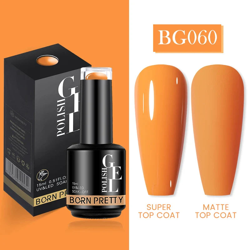15ml Soak Off UV LED Gel Nail Polish Hybrid Varnish Nail Art Manicure 114 Colors Semi-Permanent Base Top Coat - 24 Timmar Deals