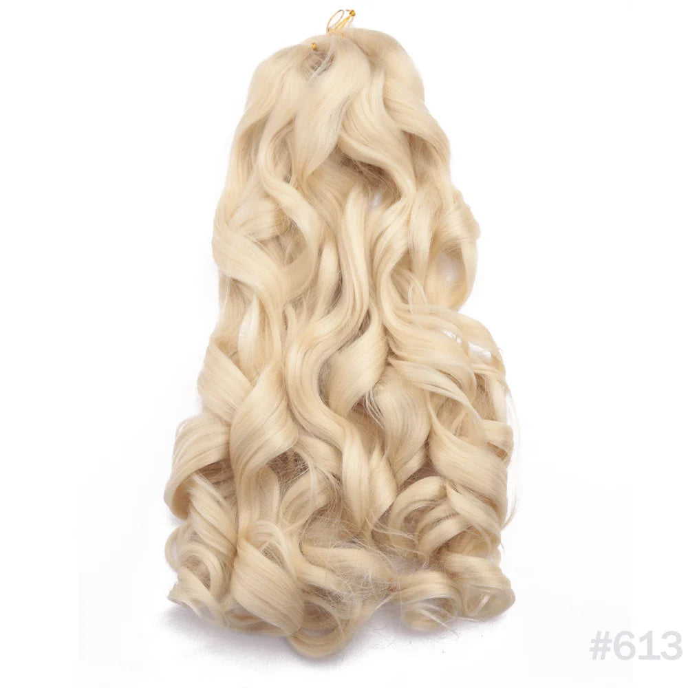 Syntetisk Loose Wave Flätning Hårförlängningar franska lockar Ombre #33, #27,#14, #30 - 24 Timmar Deals
