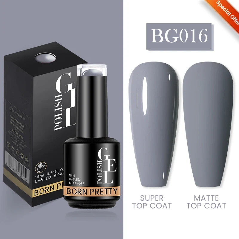 15ml Soak Off UV LED Gel Nail Polish Hybrid Varnish Nail Art Manicure 114 Colors Semi-Permanent Base Top Coat - 24 Timmar Deals
