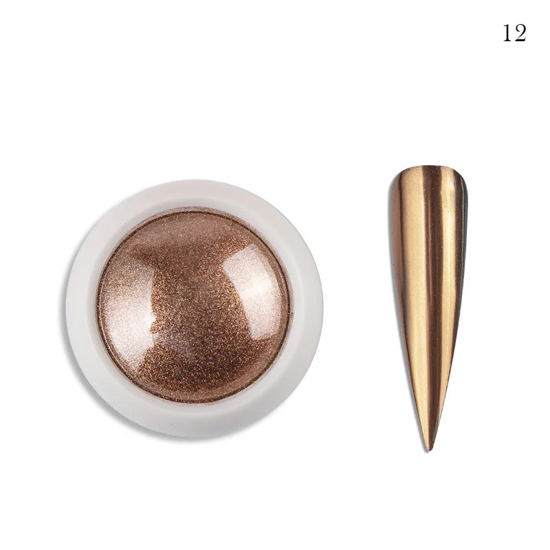 Holographic Nail Powder Net-2g Chrome Laser Mirror Glitter - 24 Timmar Deals