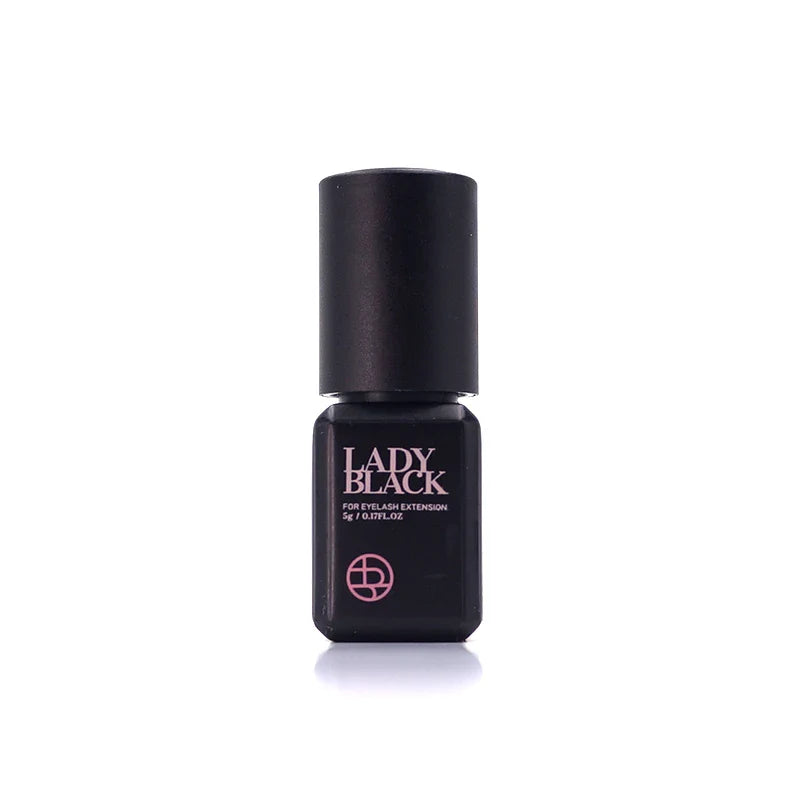 5 ml Lady Black kraftfullt franslim för ögonfransförlängning Låg irritation 3-4 sekunder snabbtorkande svart lock - 24 Timmar Deals