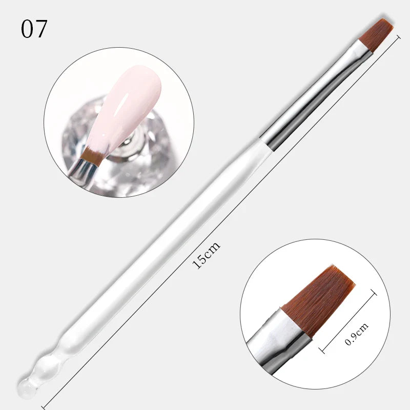 1 st Nail Art Ritning Målning Penna Tunn Rand Blomma Carving Liner Pensel - 24 Timmar Deals