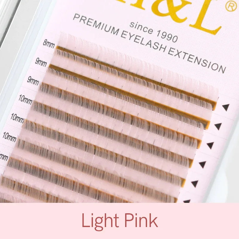 H&L Color Russian Volume Eyelashes Extension Curl Eyelash Extension Mink Lashes Individual Eyelashes Makeup Tool - 24 Timmar Deals