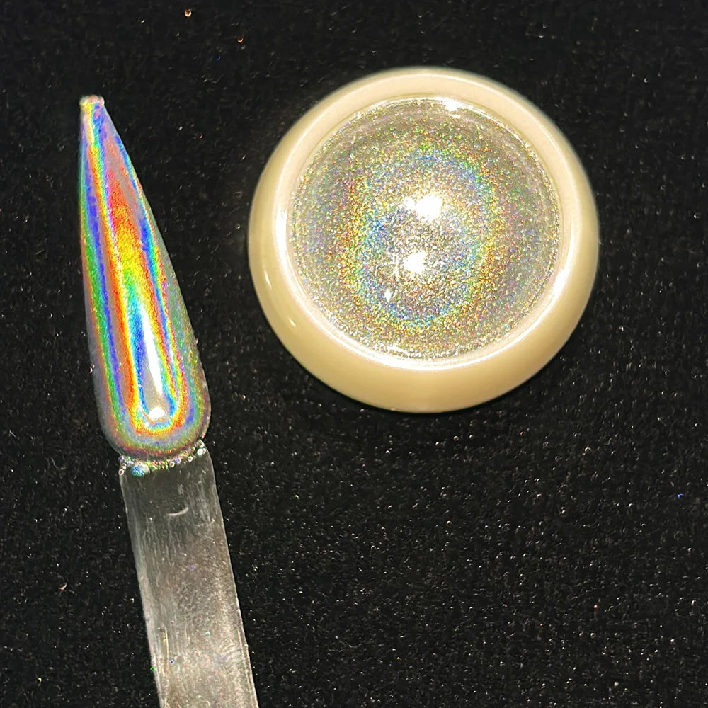 Holographic Nail Powder Net-2g Chrome Laser Mirror Glitter - 24 Timmar Deals