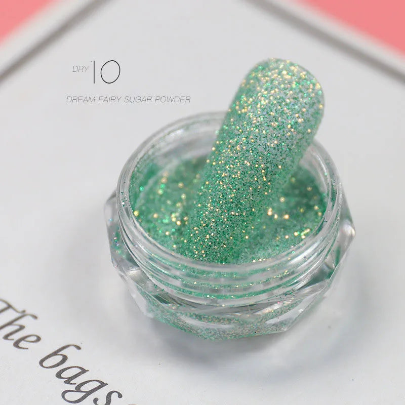Holographic Nail Powder Net-2g Chrome Laser Mirror Glitter - 24 Timmar Deals
