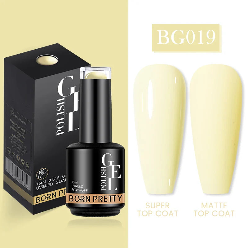 15ml Soak Off UV LED Gel Nail Polish Hybrid Varnish Nail Art Manicure 114 Colors Semi-Permanent Base Top Coat - 24 Timmar Deals